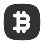 Bitcoin Square SVG Icon